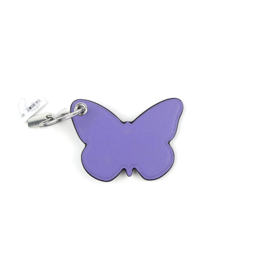 Coach Light Violet Butterfly Leather Bag Charm NWT CR903 - Picture 2 of 4